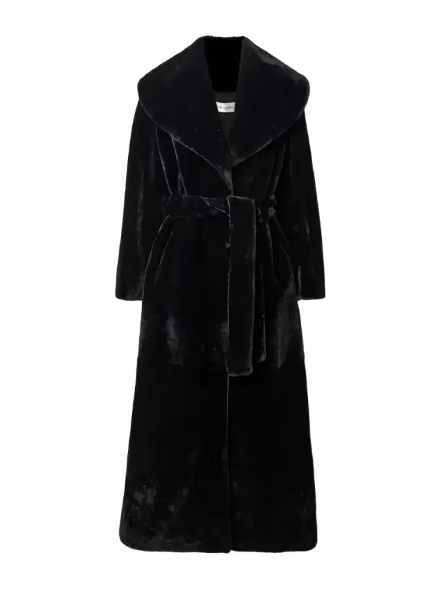 Giovanna Belted Shearling Coat