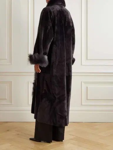 Nour Hammour Sima Shearling Coat | Thumbnail 4