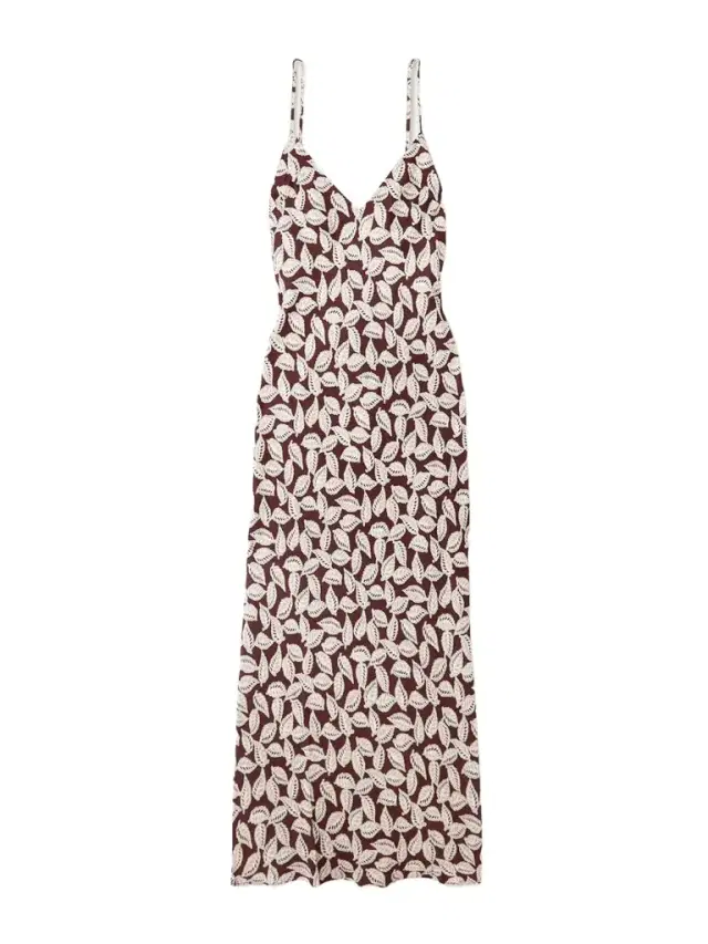 Paper Birch Printed Twill Maxi Dress