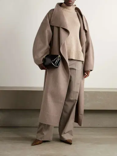 The Frankie Shop Leroy Oversized Brushed Wool-blend Coat | Thumbnail 2