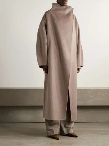 The Frankie Shop Leroy Oversized Brushed Wool-blend Coat | Thumbnail 3