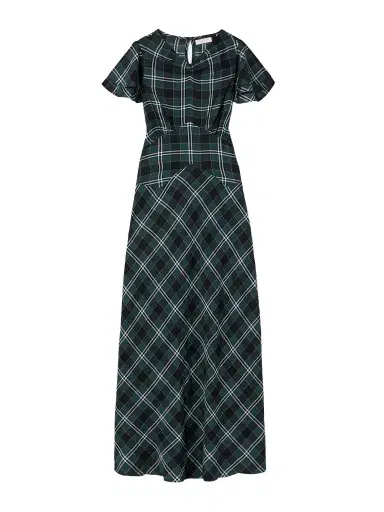 DÔEN Seraphine Checked Cotton-twill Midi Dress | Thumbnail 1