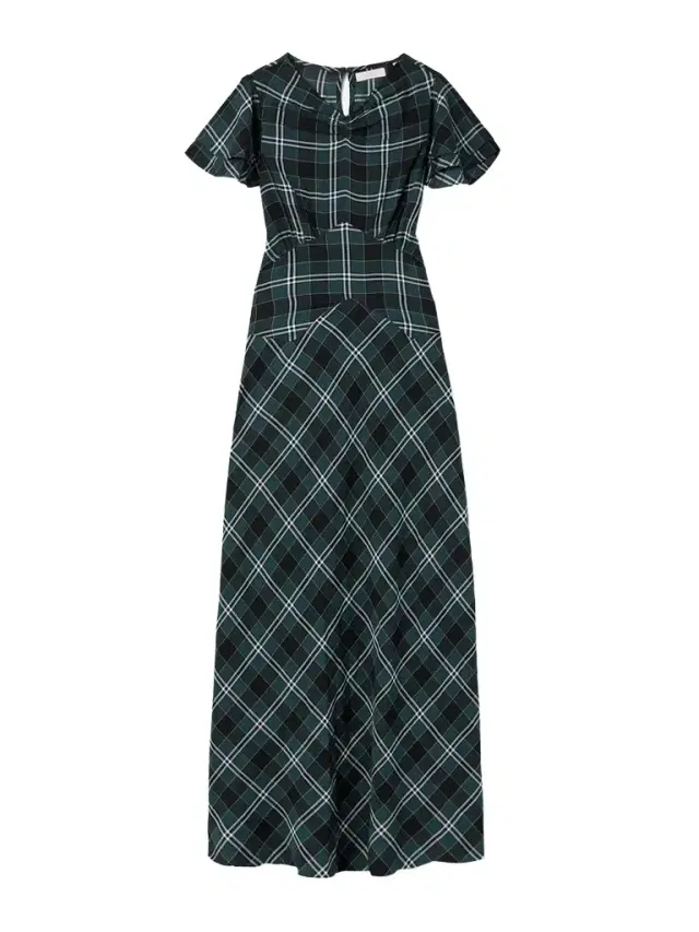 Seraphine Checked Cotton-twill Midi Dress