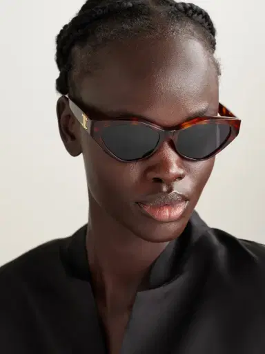 CELINE Eyewear Triomphe Cat-eye Tortoiseshell Acetate Sunglasses | Thumbnail 2 CELINE Eyewear Triomphe Cat-eye Tortoiseshell Acetate Sunglasses | Thumbnail 2