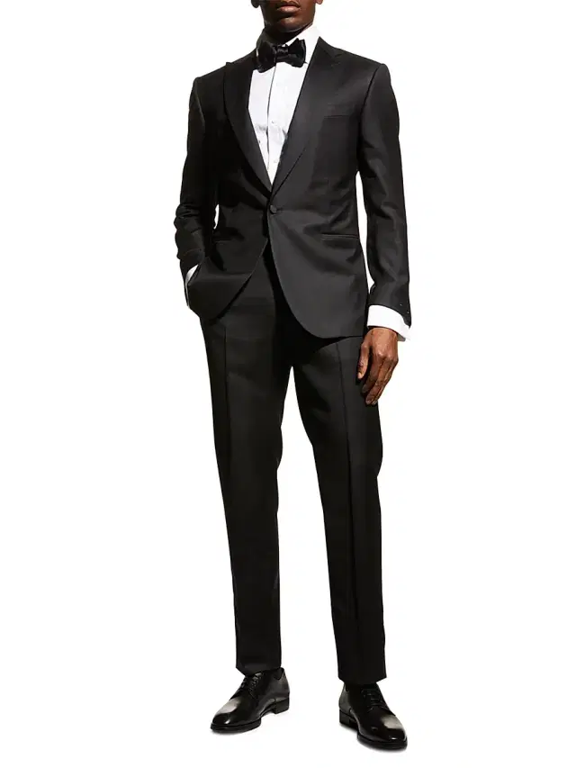 Men's Leader Classic-Fit Wool Tuxedo - Black