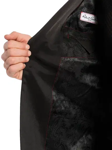 Robert Graham Men's Eldridge Woven Jacquard Sport Coat - Black - Size 42 | Thumbnail 6 Robert Graham Men's Eldridge Woven Jacquard Sport Coat - Black - Size 42 | Thumbnail 6