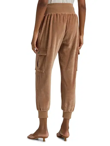 Cinq à Sept Women's Giles Velour Jogger Pants - Mocha - Size Medium | Thumbnail 5 Cinq à Sept Women's Giles Velour Jogger Pants - Mocha - Size Medium | Thumbnail 5