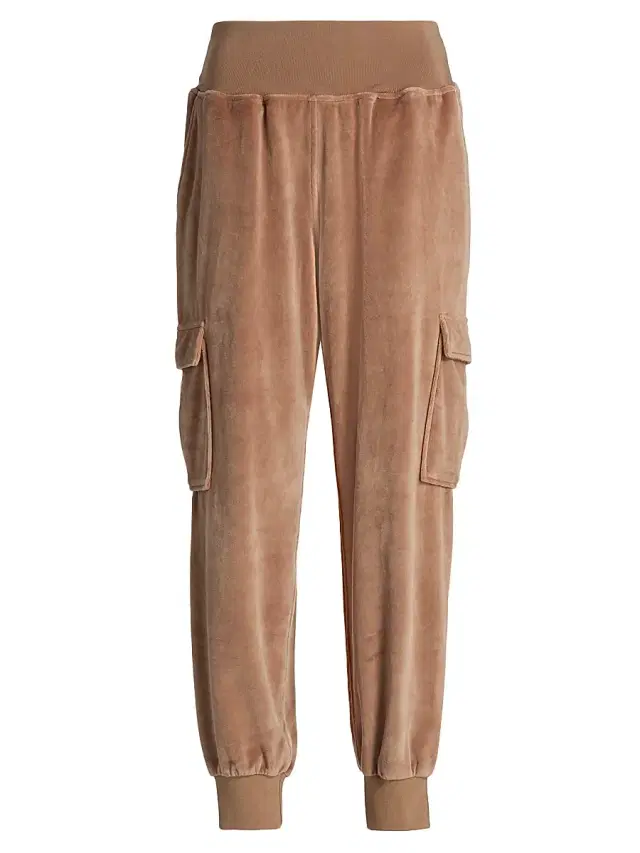 Women's Giles Velour Jogger Pants - Mocha