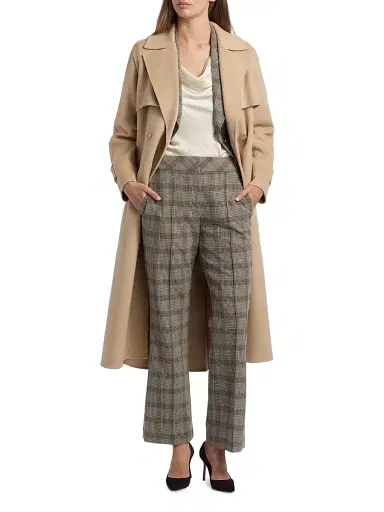 Elie Tahari Women's Elodie Plaid Straight-Leg Pants | Thumbnail 2 Elie Tahari Women's Elodie Plaid Straight-Leg Pants | Thumbnail 2