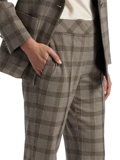 Elie Tahari Women's Elodie Plaid Straight-Leg Pants | Thumbnail 6 Elie Tahari Women's Elodie Plaid Straight-Leg Pants | Thumbnail 6