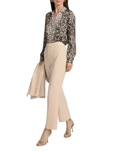 Elie Tahari Women's Madeline Printed Silk-Blend Blouse | Thumbnail 2
