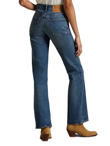 Polo Ralph Lauren Women's High-Rise Straight-Leg Jeans - Peoria Wash | Thumbnail 5