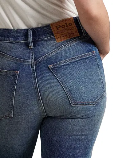 Polo Ralph Lauren Women's High-Rise Straight-Leg Jeans - Peoria Wash | Thumbnail 6