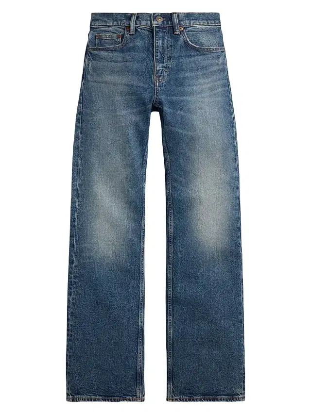 Polo Ralph Lauren Women's High-Rise Straight-Leg Jeans - Peoria Wash
