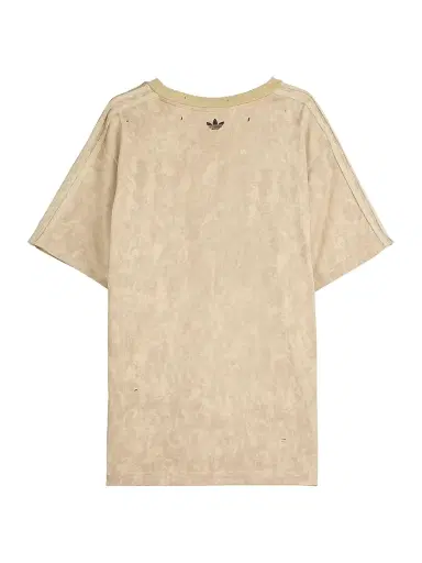 Adidas Men's x SFTM ADI006 Logo-Embroidered Cotton Crewneck T-Shirt - Clay Savannah - Size XL | Thumbnail 2