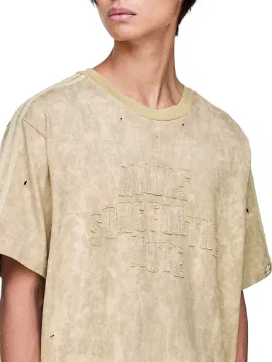Adidas Men's x SFTM ADI006 Logo-Embroidered Cotton Crewneck T-Shirt - Clay Savannah - Size XL | Thumbnail 7