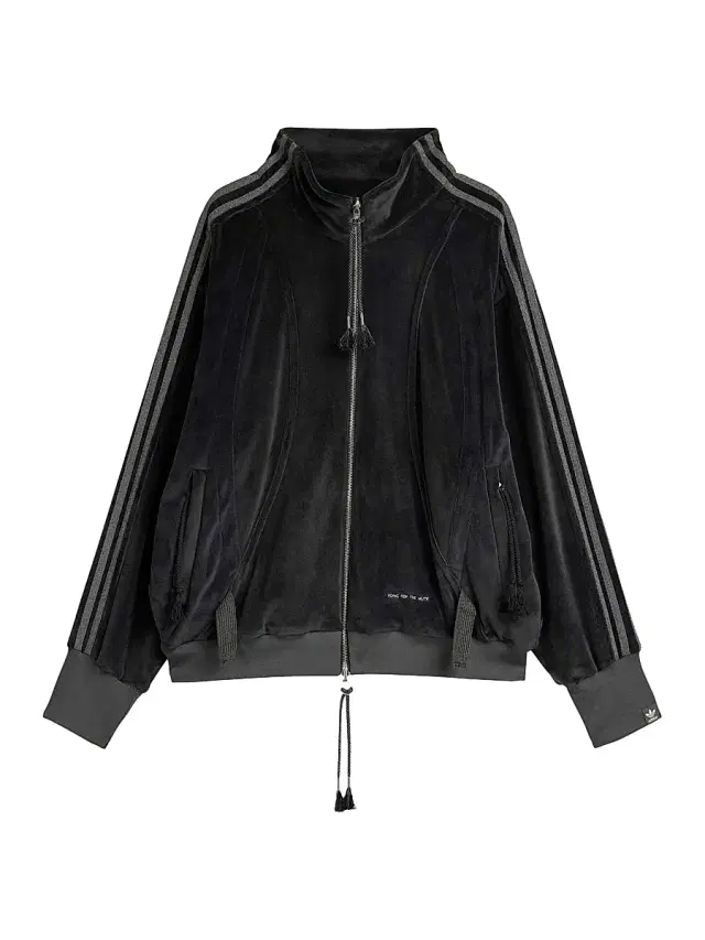 Men's  x SFTM ADI006 Logo-Appliqué Velour Track Jacket - Black