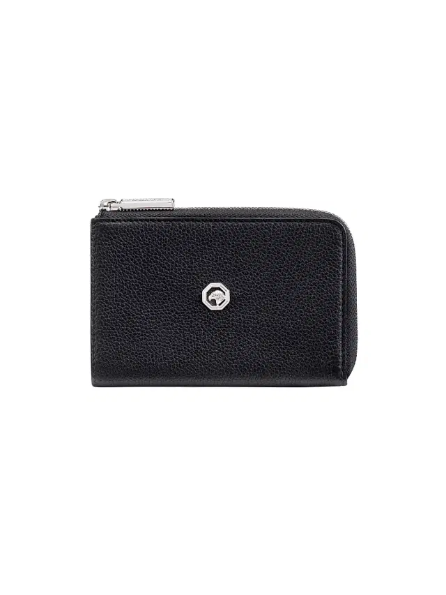 Men's Leather Coin Pouch - Black