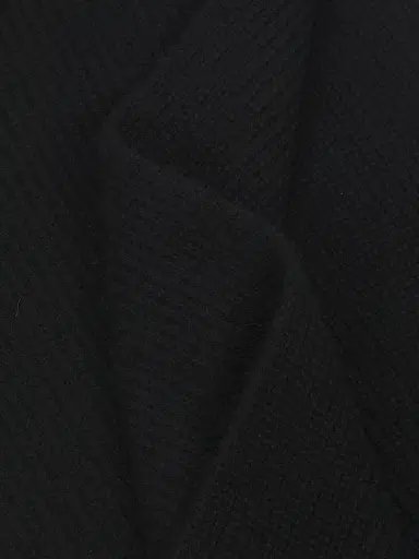 Saks Fifth Avenue Men's Rib-Knit Cashmere Scarf - Black | Thumbnail 4