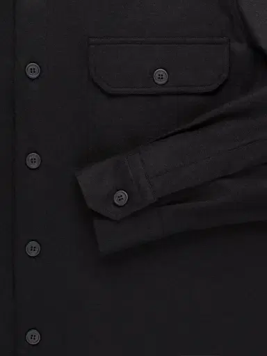 Stefano Ricci Men's Cashmere Pocket Shirt - Black - Size 17 | Thumbnail 3