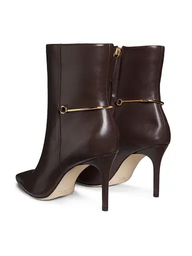 22élevé Women's 85MM Leather Stiletto Booties | Thumbnail 3 22élevé Women's 85MM Leather Stiletto Booties | Thumbnail 3
