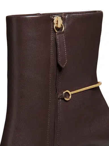 22élevé Women's 85MM Leather Stiletto Booties | Thumbnail 5 22élevé Women's 85MM Leather Stiletto Booties | Thumbnail 5
