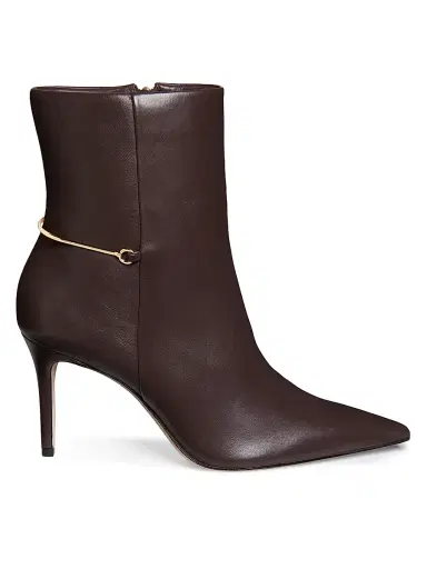 22élevé Women's 85MM Leather Stiletto Booties | Thumbnail 1 22élevé Women's 85MM Leather Stiletto Booties | Thumbnail 1
