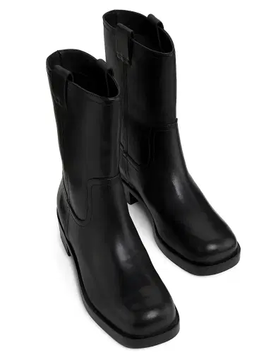 22élevé Women's 40MM Leather Motorcycle Boots | Thumbnail 4