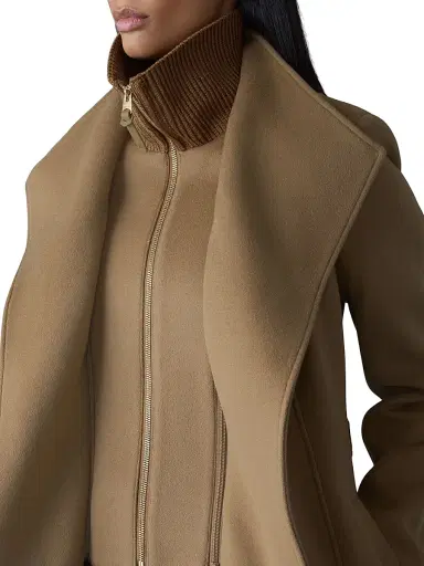 Mackage Women's Norita Belted Wool Coat - Otter - Size XL | Thumbnail 6