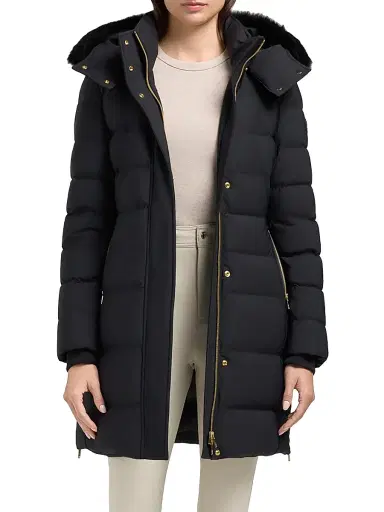 Moose Knuckles Women's Nyluxe Watershed Down Parka - Black | Thumbnail 4
