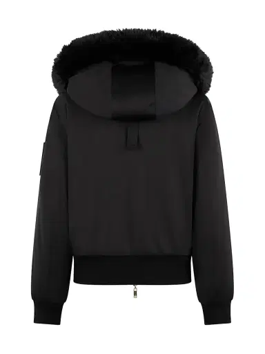 Moose Knuckles Women's Sainte Flavie Bomber Jacket - Black | Thumbnail 3 Moose Knuckles Women's Sainte Flavie Bomber Jacket - Black | Thumbnail 3