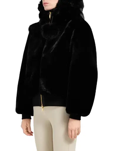 Moose Knuckles Women's Sainte Flavie Bomber Jacket - Black | Thumbnail 8 Moose Knuckles Women's Sainte Flavie Bomber Jacket - Black | Thumbnail 8