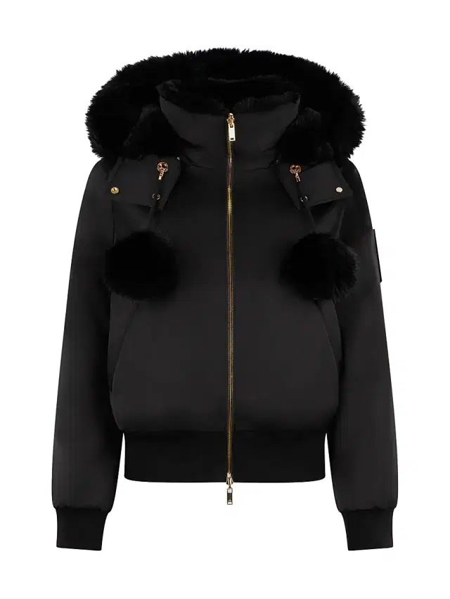 Moose Knuckles Women's Sainte Flavie Bomber Jacket - Black