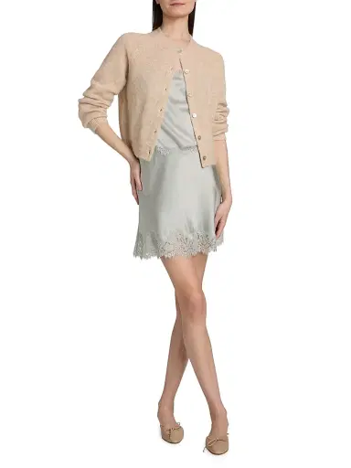 DÔEN Women's Petra Knit Cardigan - Hazelnut Creme - Size XS | Thumbnail 2 DÔEN Women's Petra Knit Cardigan - Hazelnut Creme - Size XS | Thumbnail 2