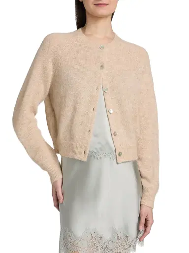 DÔEN Women's Petra Knit Cardigan - Hazelnut Creme - Size XS | Thumbnail 3 DÔEN Women's Petra Knit Cardigan - Hazelnut Creme - Size XS | Thumbnail 3