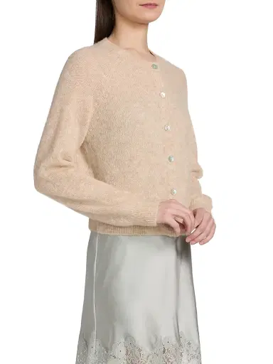 DÔEN Women's Petra Knit Cardigan - Hazelnut Creme - Size XS | Thumbnail 4 DÔEN Women's Petra Knit Cardigan - Hazelnut Creme - Size XS | Thumbnail 4