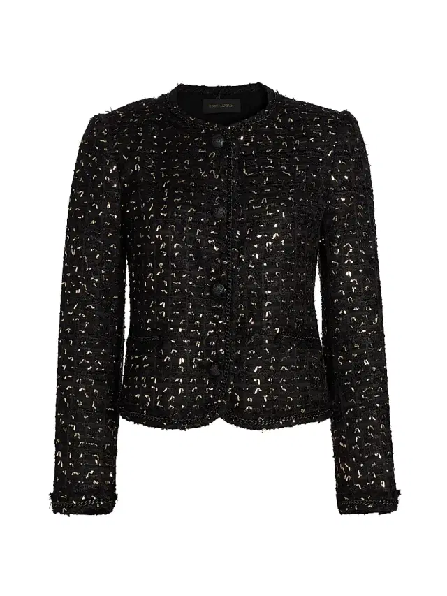 Kobi Halperin Women's Jordan Metallic Knit Jacket - Black Multi