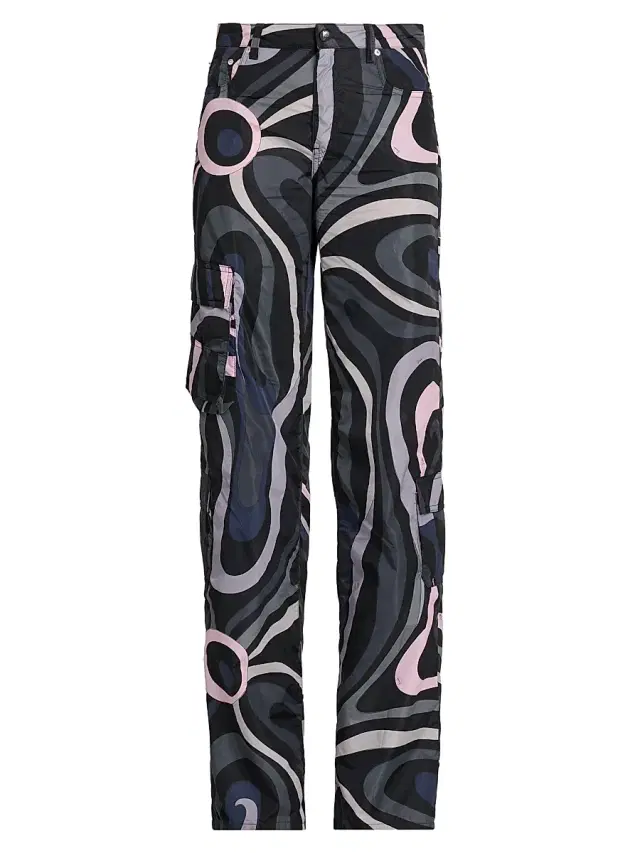 Women's Passepartout Straight-Leg Trousers - Black Pink