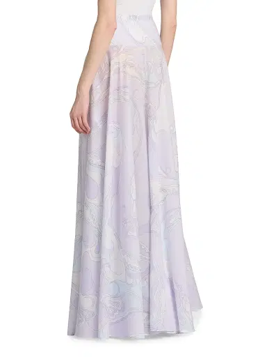 PUCCI Women's Passepartout Muslin Cotton Maxi Skirt | Thumbnail 5 PUCCI Women's Passepartout Muslin Cotton Maxi Skirt | Thumbnail 5