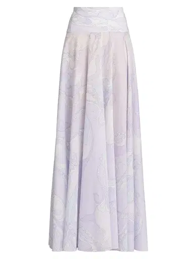 PUCCI Women's Passepartout Muslin Cotton Maxi Skirt | Thumbnail 1 PUCCI Women's Passepartout Muslin Cotton Maxi Skirt | Thumbnail 1