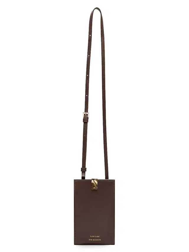 Women's Hermin Mini Leather Crossbody Bag - Brown