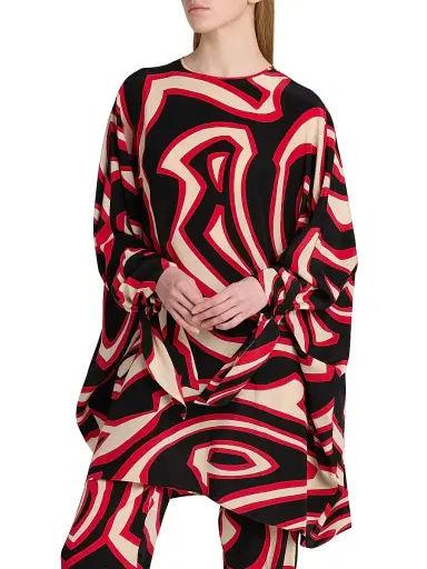PUCCI Women's Passepartout Crêpe De Chine Caftan | Thumbnail 3
