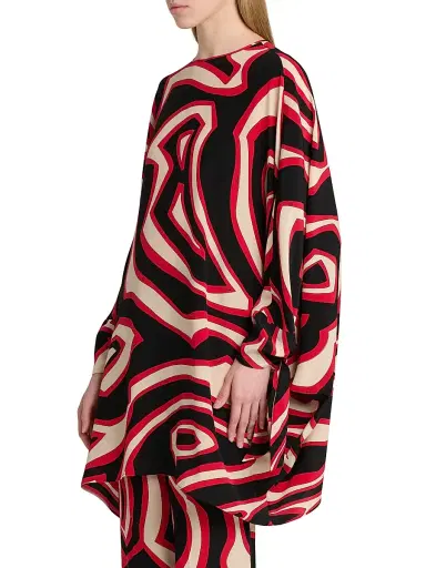 PUCCI Women's Passepartout Crêpe De Chine Caftan | Thumbnail 4