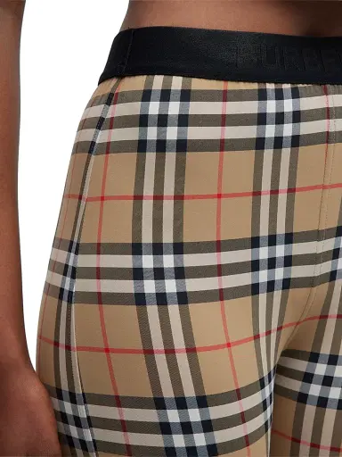 Burberry Women's Belvoir Vintage Check Leggings - Archive Beige - Size XXS | Thumbnail 6