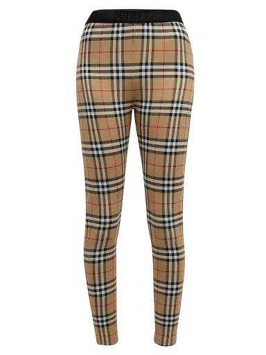 Burberry Women's Belvoir Vintage Check Leggings - Archive Beige - Size XXS | Thumbnail 1