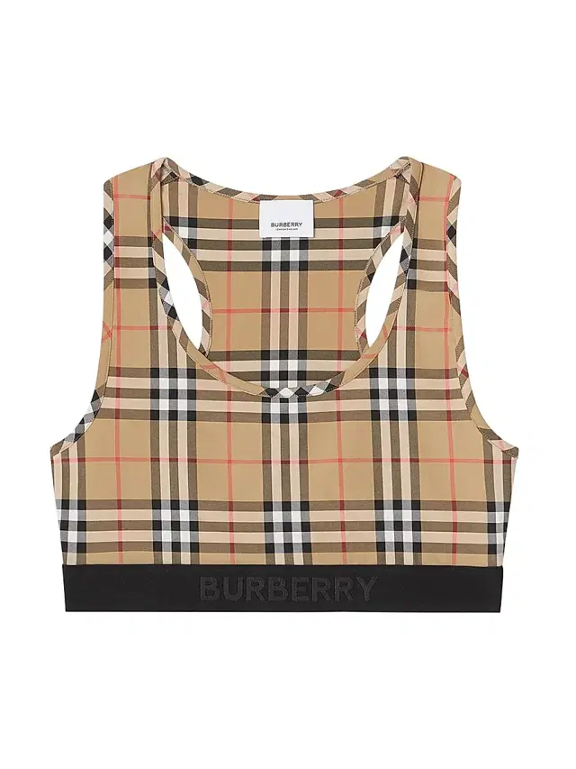 Women's Dalby Vintage Check Sports Bra - Archive Beige