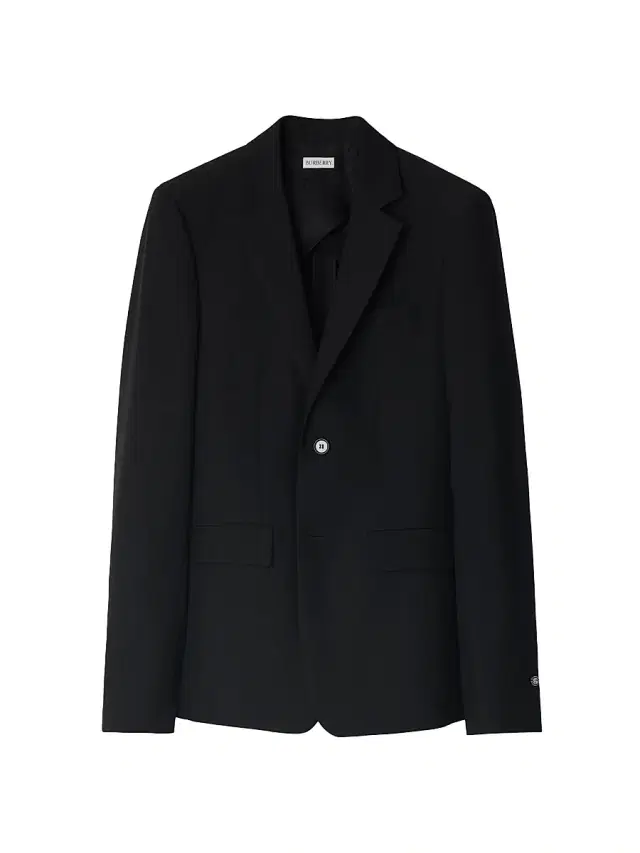 Men's Slim-Fit Wool-Mohair Tailored Jacket - Black