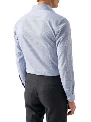 Eton Men's Striped Twill Contemporary-Fit Dress Shirt - Blue - Size 18.5 | Thumbnail 3 Eton Men's Striped Twill Contemporary-Fit Dress Shirt - Blue - Size 18.5 | Thumbnail 3