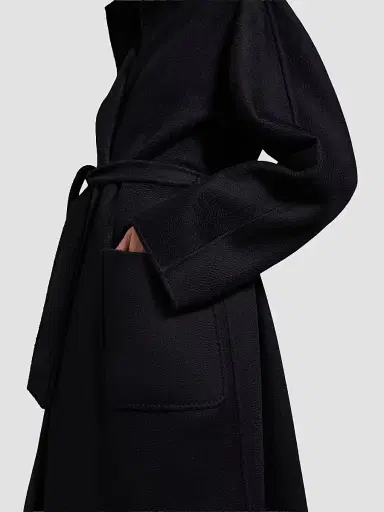 Max Mara Women's Midi Cashmere Cardigan Coat - Black - Size 6 | Thumbnail 5 Max Mara Women's Midi Cashmere Cardigan Coat - Black - Size 6 | Thumbnail 5