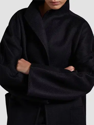 Max Mara Women's Midi Cashmere Cardigan Coat - Black - Size 6 | Thumbnail 6 Max Mara Women's Midi Cashmere Cardigan Coat - Black - Size 6 | Thumbnail 6